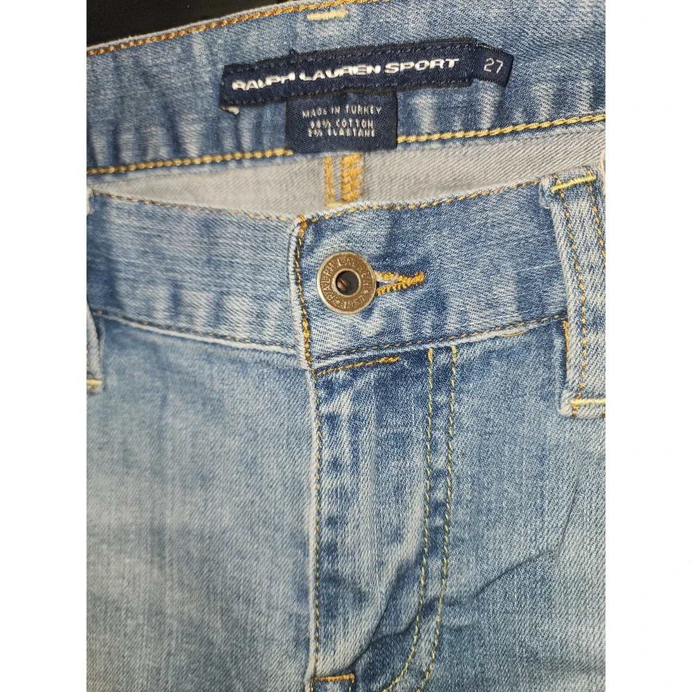 Ralph Lauren sport Women Capri Jeans, Thompson, Size 27, Light Blue Relax Fit